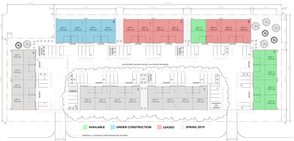 This is a map of available units. Please call us get even more up to date vacancies